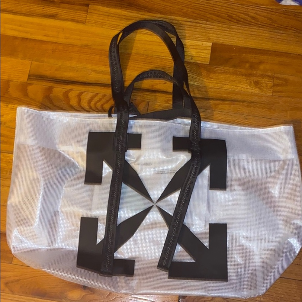 Off White Tote Bag